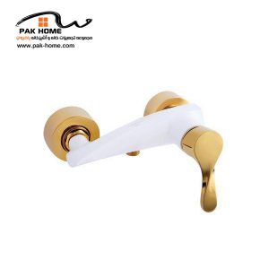 شیر توالت ونزیا مدل دیگو سفید طلایی